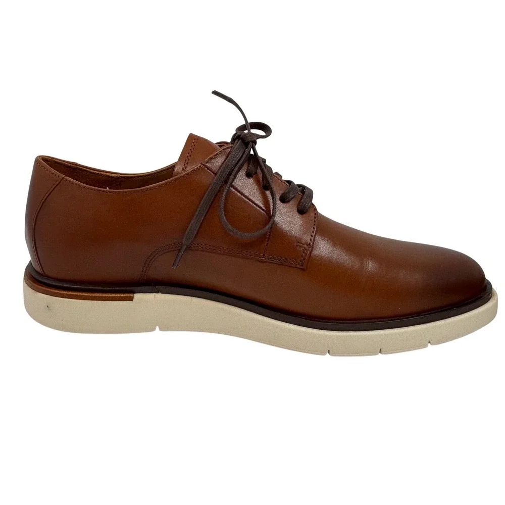 Allen Edmonds Mens Carson Chili Leather Hybrid Derby Shoes Size 8.5 D Lace Up
